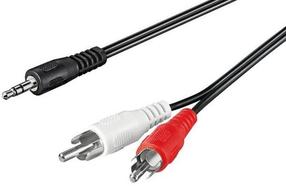 Laidas Techly RCA x 2, Jack 3.5, 0.5 m