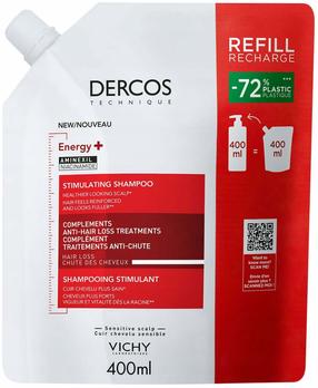 Šampūns, papildināšanai Dercos Energy +, 400 ml