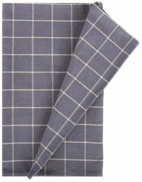 Staltiesė kvadratinė Home4you Linen, pilka sp., 136 x 136 cm