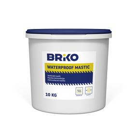 Hidroizolācijas mastika Briko, 10 kg, melna krās.