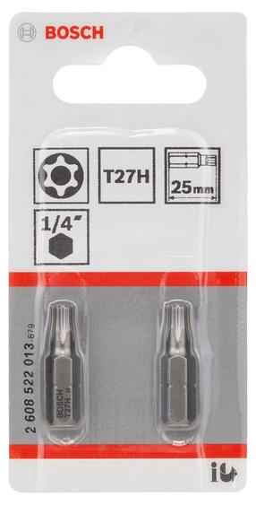Uzgaļu komplekts Bosch 2608522013, T27H, 25 mm, 1/4"