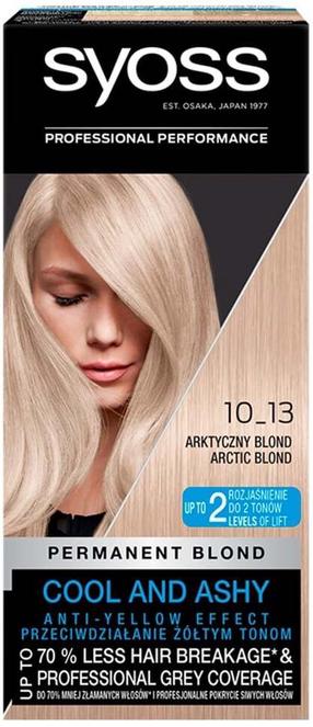 Juuksevärv Syoss Permanent Blond Cool and Ashy, arctic blond v., 10_13, 115 ml