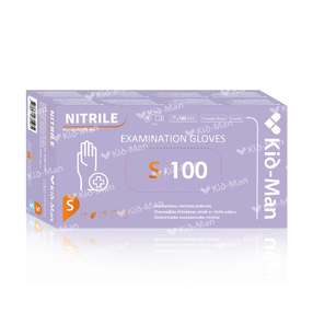 Kindad ühekordsed Kid-Man Nitrile, violetne v., S, 100 tk