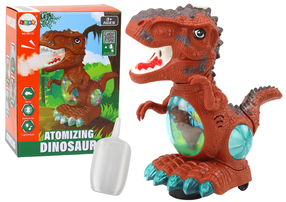 Žaislinis gyvūnas dinozauras Lean Toys Atomizing, 25 cm, ruda sp.