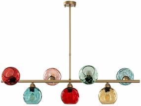Lampa griesti Opviq Benek 15-14466, E27, 7 x 40 W, krāsaina / zelta krās., 15 x 15 cm