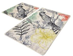 Vonios kilimėlių rinkinys Foutastic Parrot 359CHL2388, įvairių spalvų, 100 cm x 60 cm