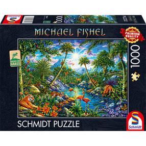 Dėlionė Schmidt Michael Fishel Island Paradise 58611, 49.3 cm x 69.3 cm, 1000 vnt., įvairių spalvų