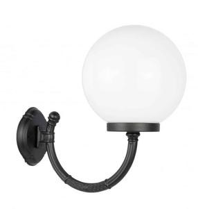 Sieninis lauko šviestuvas Su-Ma Kule Classic, 60W, E27, IP43, juoda sp., 25 cm x 40 cm