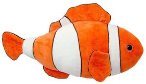 Pliušinis žaislas žuvis Wild Planet All About Nature Clownfish, balta sp./oranžinė sp.