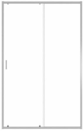Dušo durys Besco Zarya DZ-100, 100 cm x 190 cm, chromo sp./grūdintas
