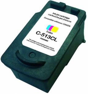 Картридж для струйного принтера Uprint C-513CL, синий цв./красный цв./желтый цв., 15 мл