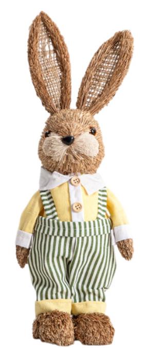 Dekoracija Homla Mell Rabbit in dungarees 764264, 38 cm, įvairių spalvų