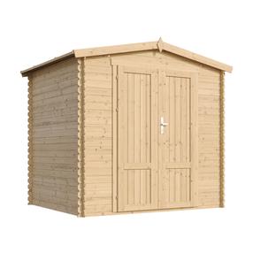 Sodo namelis Timbela M369F1, 226 cm x 236 cm x 218 cm, ruda sp.