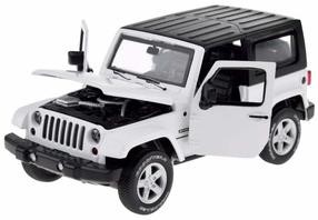  Rotaļu visurgājējs MSZ Jeep Wrangler ZA3751, 1:32, balta krās.