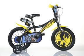 Vaikiškas dviratis Dino Bikes 614-BT, geltona sp./pilka sp., 9.5", 14"