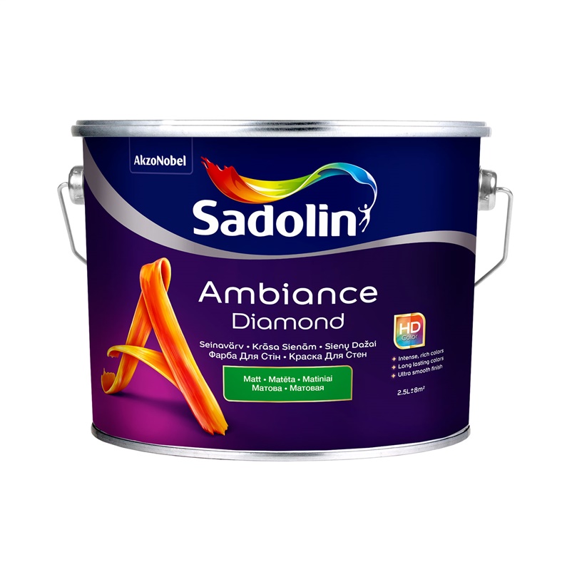Värv Sadolin Ambiance Diamond, emulsiooni-, matt, 2.33 l