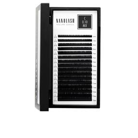 Накладные ресницы Nanolash Volume Lashes 0.10 C, черный цв.