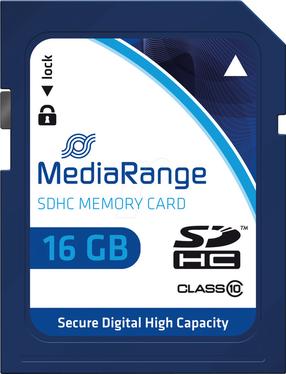 Mälukaart MediaRange MR963, 16 GB, 45 Mb/s - 15 Mb/s