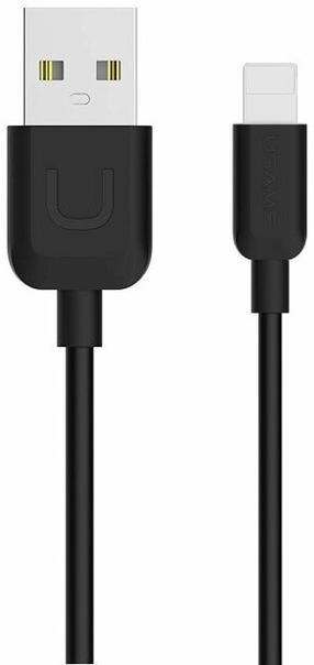 Провод Usams IPUSBXD01, Lightning/USB, 100 см, черный цв.