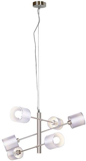 Šviestuvas lubų Candellux Sax, E14, 6 x 40 W, sidabro sp. / satinas
