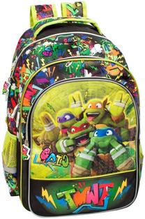 Mokyklinė kuprinė Teenage Mutant Ninja Turtles, juoda sp./žalia sp., 44 cm x 16 cm x 20 cm