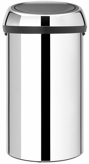 Atkritumu tvertne Brabantia Touch, tērauda krās., 60 l, 71 cm x 40 cm