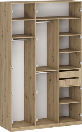 Spinta Flex K7, ąžuolo sp., 150 cm x 54 cm x 238 cm