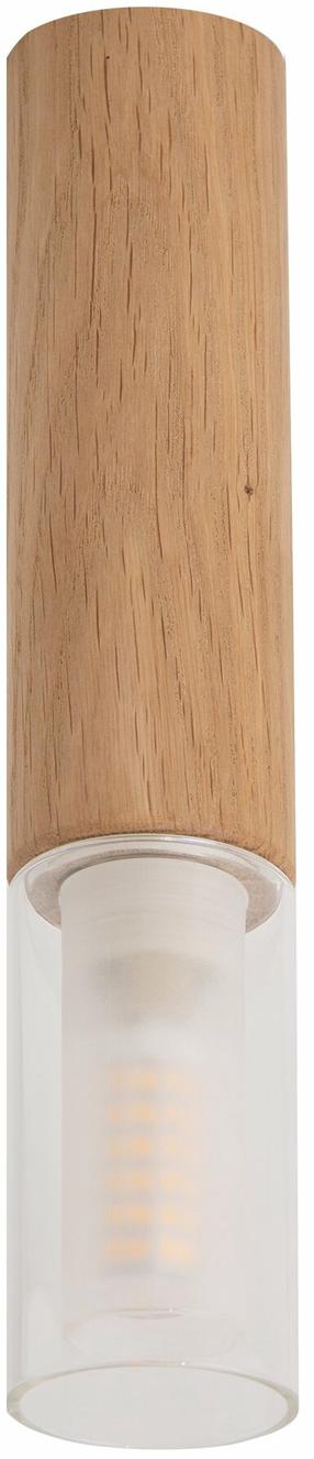 Šviestuvas lubų Zuma Line Madera 3210103, G9, 1 x 28 W, skaidri sp. / ruda sp.