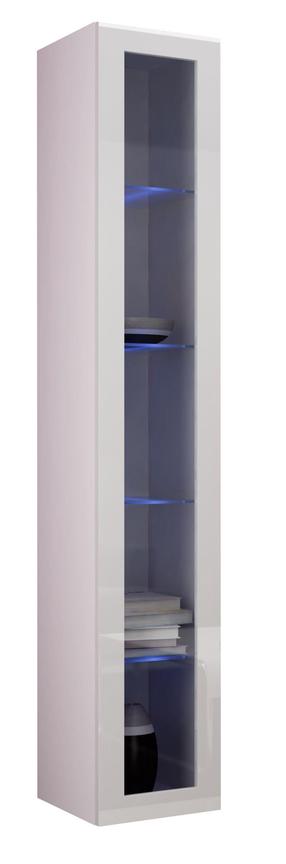 Sieninė lentyna Cama Meble Vigo 180, balta, 40 cm x 30 cm x 180 cm