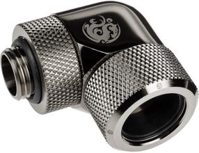 Pāreja BitsPower Advanced Multi-Link Adapter connector 90 degrees G1/4 inch AG to 16mm AD Hardtube, 3.78 cm, pelēka krās.