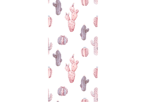 Tapetai Artgeist Pink Cacti, 1000 cm x 50 cm
