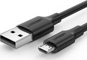 Kaabel Ugreen 60135, Micro USB/USB, 50 cm, must v.