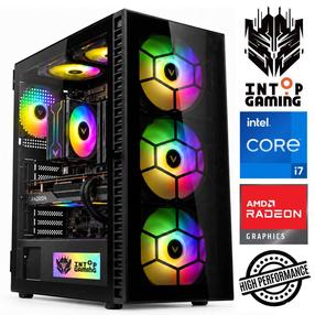 Стационарный компьютер Intop RM93340NS AMD Ryzen 7 5700X, DDR4 32 GB, SSD+HDD 250 GB 2 TB, AMD Radeon RX 9060 XT 16 GB GDDR6