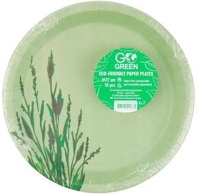 Vienkartinės lėkštės Go Green Reed, Ø 22 cm, 10 vnt.