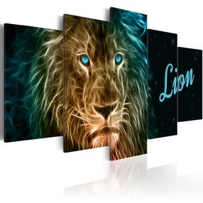 Reprodukcija Artgeist Gold lion N3668-DKXLPWD, 225 cm x 112.5 cm