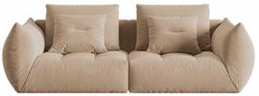 Modulinė sofa Micadoni Bloom Velvet, smėlio ruda sp., 232 x 106 cm x 95 cm