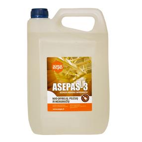 Antiseptisk Asepas-3, caurspīdīga krās., 5 l