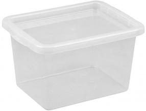 Kaanega hoiukarp Plast Team, läbipaistev v., 28.5 x 38 x 21.6 cm