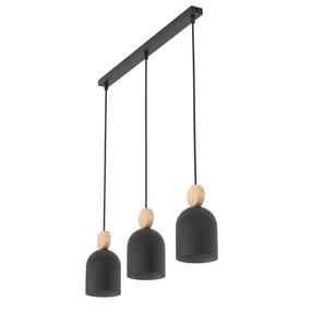 Šviestuvas lubų Emibig Mesi, GU10, 3 x 8 W, juoda sp. / juoda sp.
