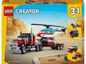 Конструктор LEGO® Creator 3in1 Бортовой грузовик с вертолетом 31146, 270 шт.
