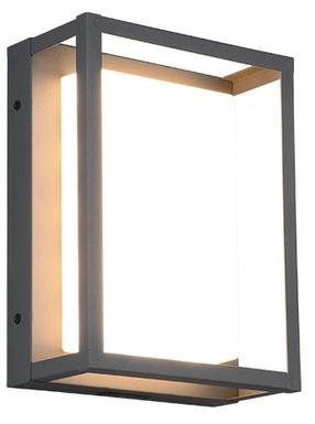 Sieninis lauko šviestuvas Trio Witham, 10.5W, LED, IP54, antracito sp., 18 cm x 10 cm