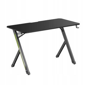 Datorspēļu galds NanoRS RS101, 120 cm x 60 cm, 75 cm, melna krās.