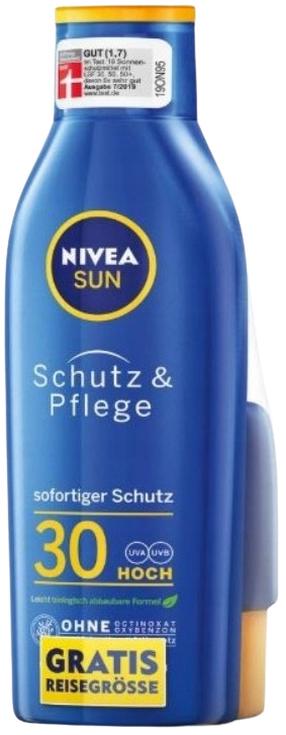 Losjonas įdegio priežiūrai kūnui Nivea Sun + Mini SPF30+, 300 ml