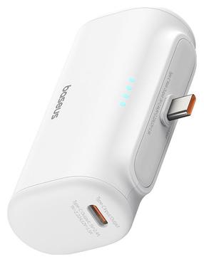Зарядное устройство - аккумулятор Baseus Compact, 5000 мАч, 20 Вт, белый цв.