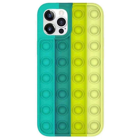 Telefoni ümbris Fusion Accessories Pop It, kollane v./roheline v., Apple
