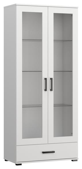 Vitrina ADRK Frazio, balta sp., 40 cm x 80 cm x 186 cm