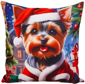 Kalėdinis dekoratyvinės pagalvėlės užvalkalas JCLA-94, balta/raudona/žalia, 40 cm x 40 cm