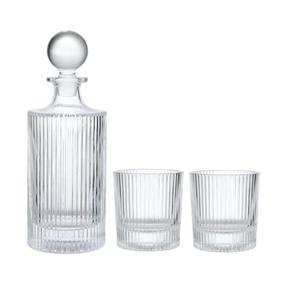 Viskiklaaside komplekt Bar Craft Decanter, klaas, 0.75 l, 3 tk