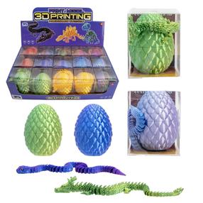 Žaislinė figūrėlė, drakonas 3D, 10 cm, (spalva/dizainas parenkami atsitiktine tvarka)