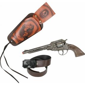 Komplekt Gonher Texas Cowboy Pruun v./Hõbe v./Must v.
